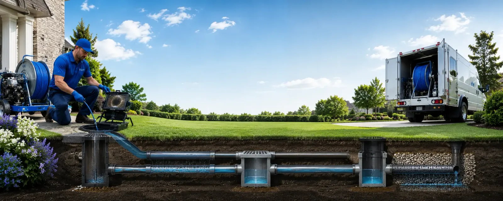 Outdoor drain cleaning information for Boiling Springs, PA